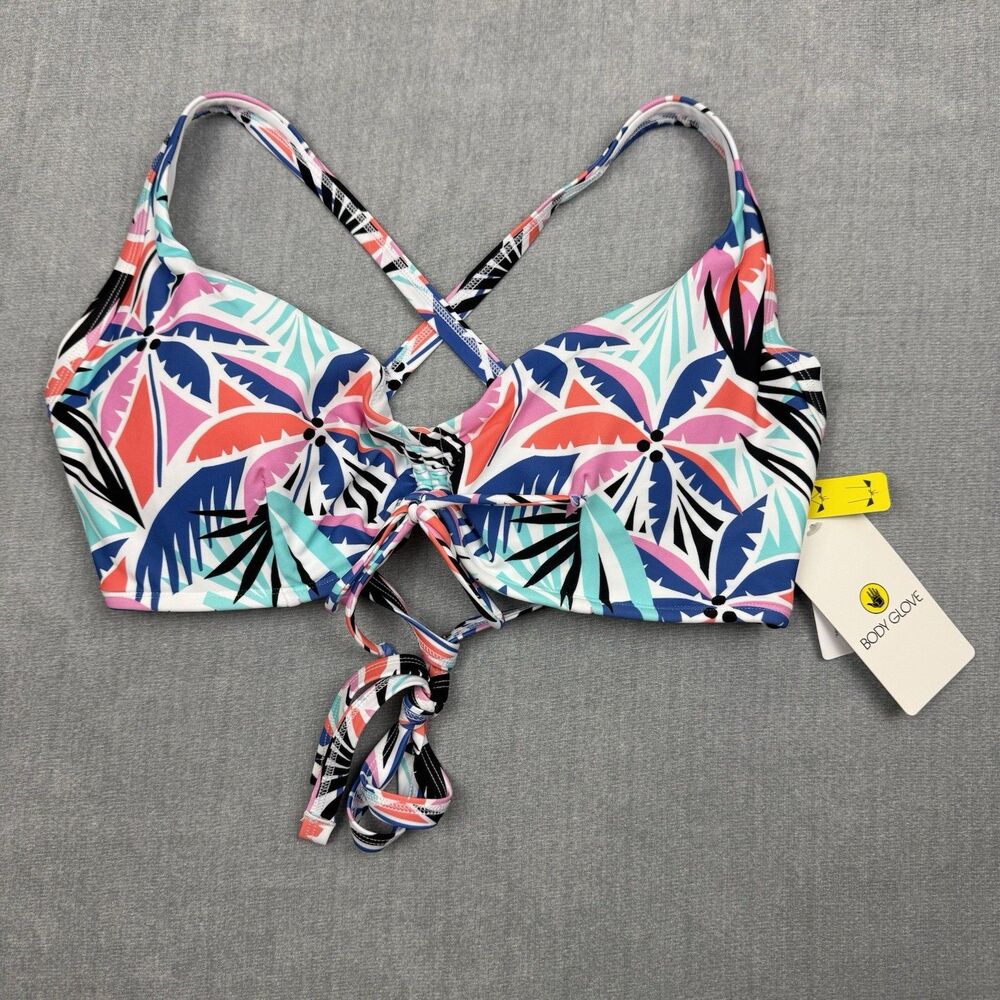 Bodyglove Bikini Top Swimsuit Womens E Cup Teagan Sunset NWT